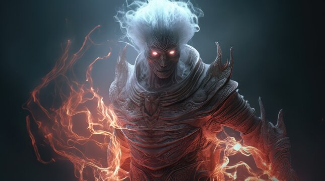 image generated by artificial intelligence, character design, void arcanist, mist, photorealistic, octane render, unreal engine, hyper detailed, volumetric lighting