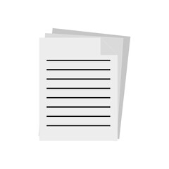 Sheets of paper icon, great design for any purposes. Document symbol. Vector illustration.