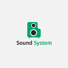 B letter sound system logo. Suitable for music studio business, sound player application and sound system equipment industry.