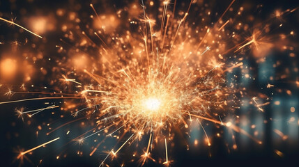 Fototapeta premium Generative AI, an abstract background image using a sparkler effect