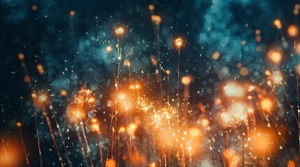 Generative AI, an abstract background image using a sparkler effect