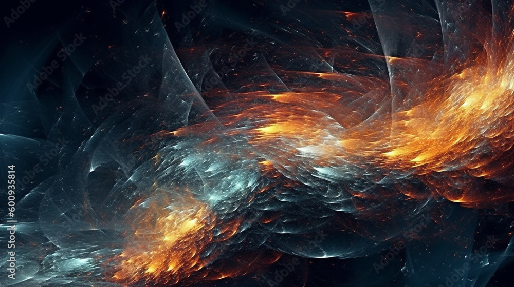 Wall mural generative ai, an abstract background image with a cosmic theme