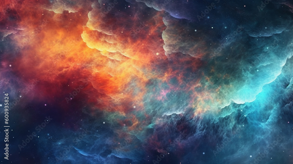 Wall mural generative ai, an abstract background image with a cosmic theme