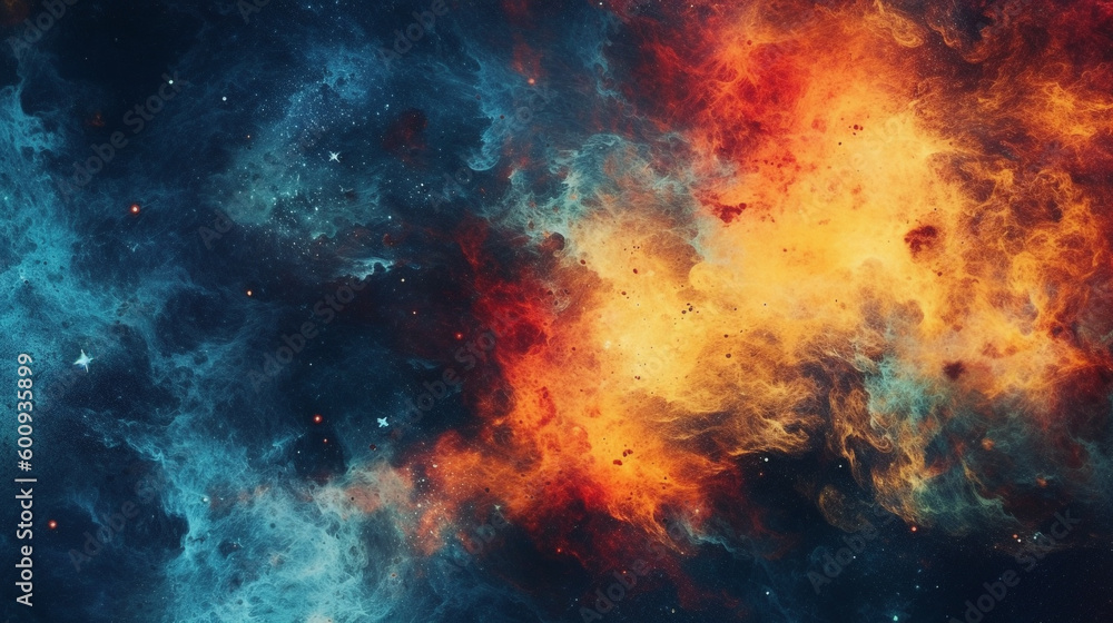 Wall mural generative ai, an abstract background image with a cosmic theme