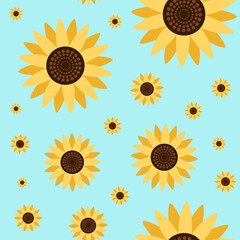 Seamless Sunflower Pattern