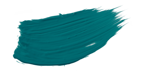 Shiny green brush watercolor painting isolated on transparent background. watercolor png