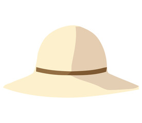 Beach hat illustration