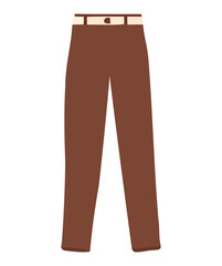 Brown pants design