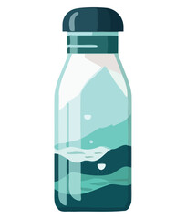 Water bottle vector