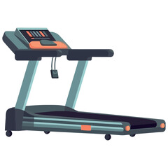 Running on treadmill