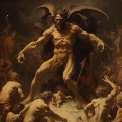 The demon as describe in the bible - Generated by AI