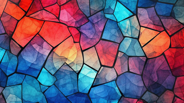 Generative AI, an abstract background image with a stained glass effect