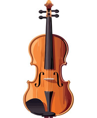 Classical wooden violin design