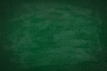 Green board. Dark green wall backdrop. Education concepts.	
