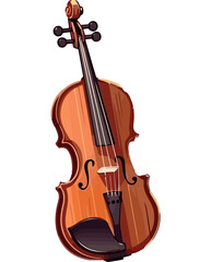 Fototapeta na wymiar Wooden violin illustration