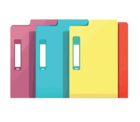 Modern vector illustration of folder office