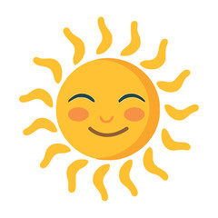 Smiling sun brings happiness to summer days