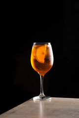 Aperol Spritz cocktail boozy Aperol, prosecco and soda water, Italian aperitif