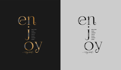 Enjoy Every Moment typography slogan for t shirt printing, tee graphic design.  - obrazy, fototapety, plakaty