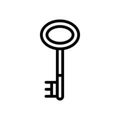 key icon line style vector