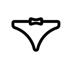 Editable panties, bikini, underwear vector icon. Clothing, fashion, apparel. Part of a big icon set family. Perfect for web and app interfaces, presentations, infographics, etc - obrazy, fototapety, plakaty