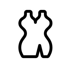 Editable cocktail dress vector icon. Clothing, fashion, apparel. Part of a big icon set family. Perfect for web and app interfaces, presentations, infographics, etc