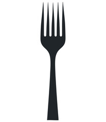 Silverware silhouette symbolizes healthy eating