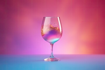 wine glass filled with red wine Generative AI