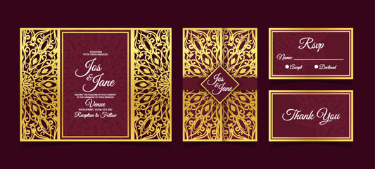 Invitation Wedding Laser Cut