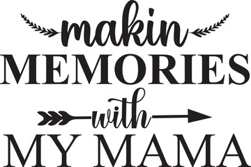 Fototapeta premium makin memories with my mama