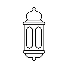 Arabic ramadan lantern icon design, lantern icon. isolated on white background. vector illustration