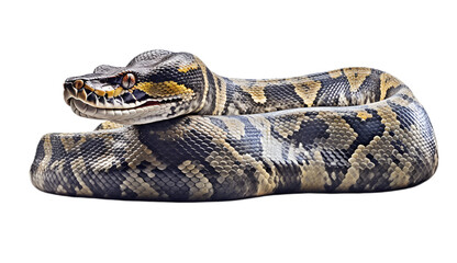 Obraz premium Snake isolated on transparent background cutout image