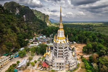 Fotobehang Historisch monument Aerial view of the Thailand landmarks