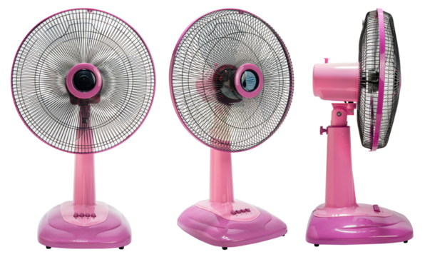 Electric fan isolated on white background, Electric fan on white PNG File.