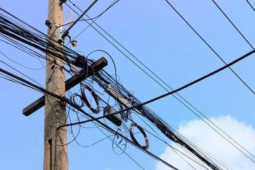 line on a sky background