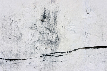 The abstract form on grunge wall