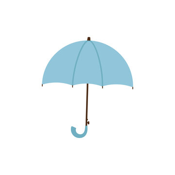 梅雨イメージ　シンプルな傘のイラスト素材