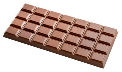 Chocolate bar on white background, Chocolate bar on white background PNG file.