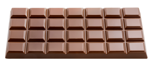 Chocolate bar on white background, Chocolate bar on white background PNG file.