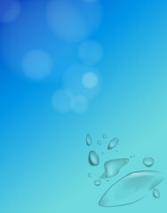 Bright summer sunshine Blue sky clouds background.