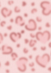 Pink Leopard Heart Grainy Background