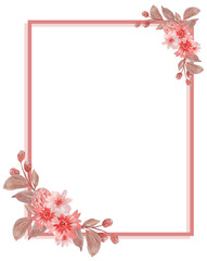 Obraz premium Watercolor Summer Frames