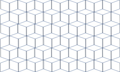 wave of white cubic block shape illustration background, replete, repeat pattern of fabric design 