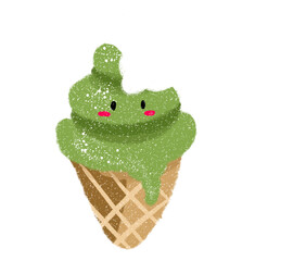 cute chocolate candy and mochi