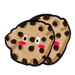 cute chocolate candy and mochi