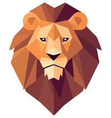 Lion face design illustration