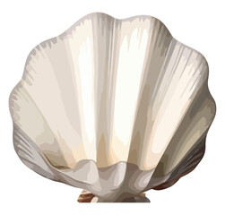 Seashell mollusk scallop conch decor