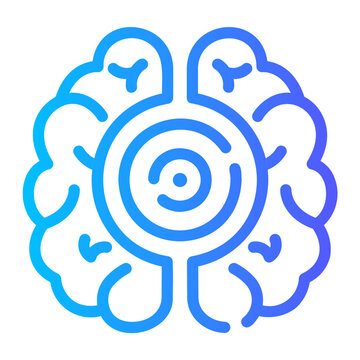 focussing Line Gradient Icon