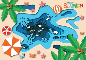 summer Background - art product illustration