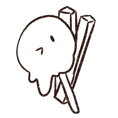 cute chocolate candy and mochi cute
